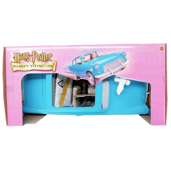 Vintage Harry Potter Weasley Flying Car New Ford Anglia Ron Hermione Owl Mattel - Picture 5 of 12